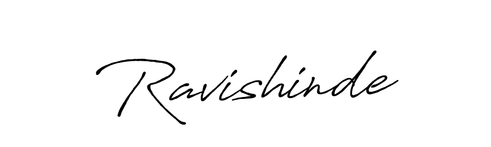 Design your own signature with our free online signature maker. With this signature software, you can create a handwritten (Antro_Vectra_Bolder) signature for name Ravishinde. Ravishinde signature style 7 images and pictures png