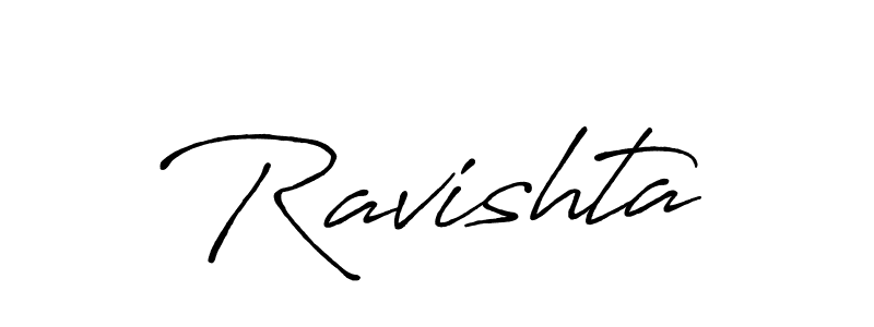 Design your own signature with our free online signature maker. With this signature software, you can create a handwritten (Antro_Vectra_Bolder) signature for name Ravishta. Ravishta signature style 7 images and pictures png