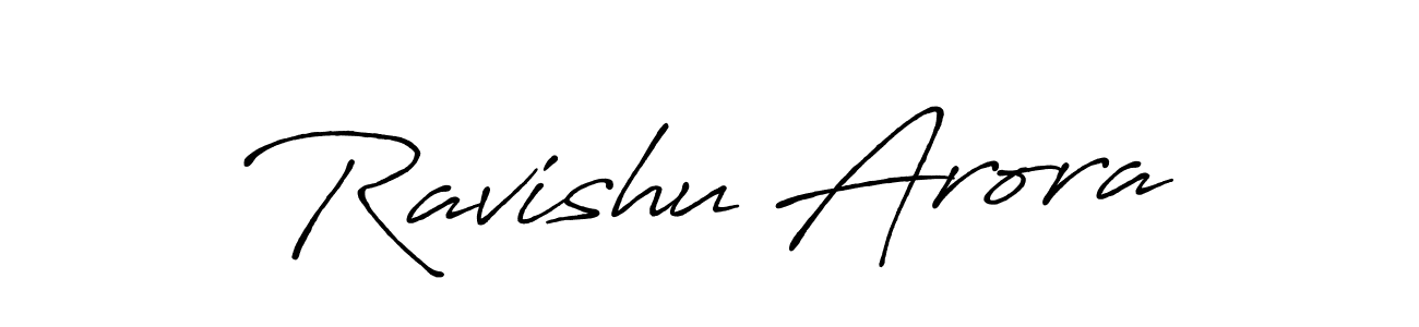 Antro_Vectra_Bolder is a professional signature style that is perfect for those who want to add a touch of class to their signature. It is also a great choice for those who want to make their signature more unique. Get Ravishu Arora name to fancy signature for free. Ravishu Arora signature style 7 images and pictures png