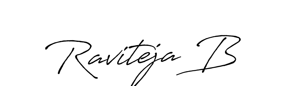 if you are searching for the best signature style for your name Raviteja B. so please give up your signature search. here we have designed multiple signature styles  using Antro_Vectra_Bolder. Raviteja B signature style 7 images and pictures png