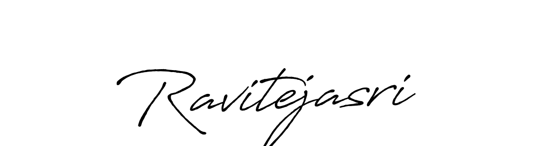 How to make Ravitejasri signature? Antro_Vectra_Bolder is a professional autograph style. Create handwritten signature for Ravitejasri name. Ravitejasri signature style 7 images and pictures png