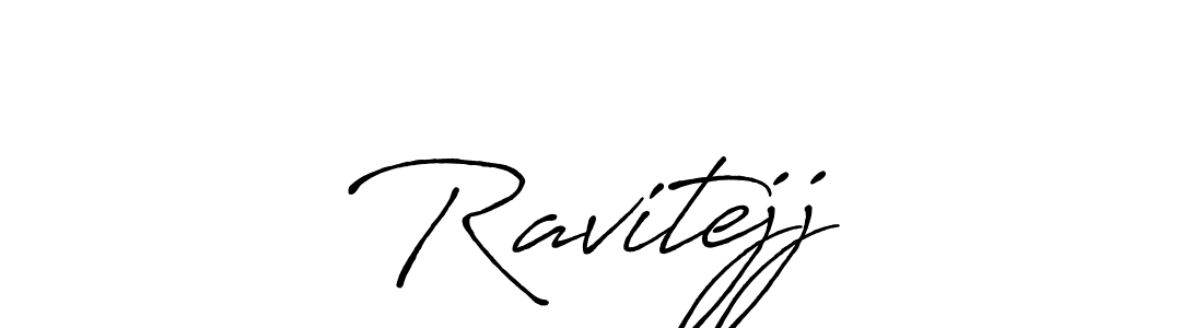 You should practise on your own different ways (Antro_Vectra_Bolder) to write your name (Ravitejj…) in signature. don't let someone else do it for you. Ravitejj… signature style 7 images and pictures png