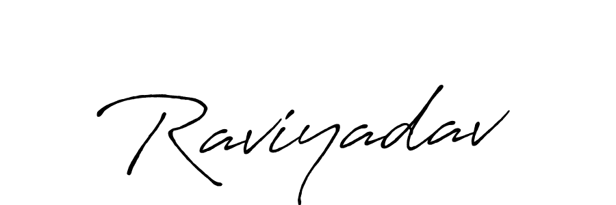 Raviyadav stylish signature style. Best Handwritten Sign (Antro_Vectra_Bolder) for my name. Handwritten Signature Collection Ideas for my name Raviyadav. Raviyadav signature style 7 images and pictures png