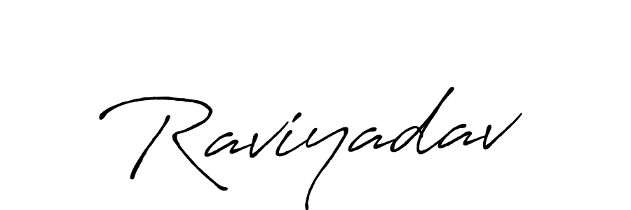 How to make Raviyadav signature? Antro_Vectra_Bolder is a professional autograph style. Create handwritten signature for Raviyadav name. Raviyadav signature style 7 images and pictures png