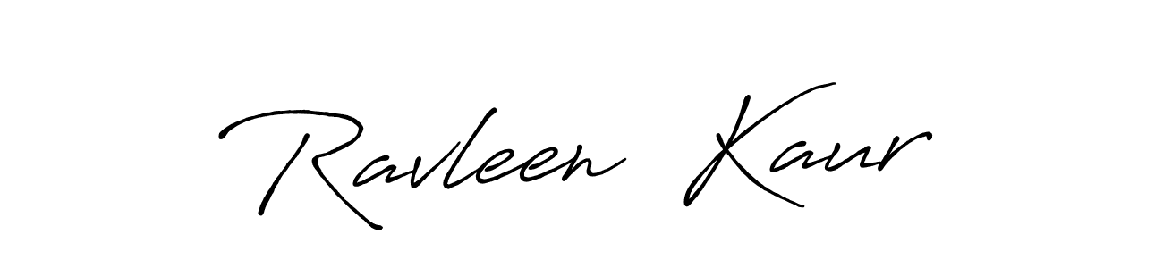 The best way (Antro_Vectra_Bolder) to make a short signature is to pick only two or three words in your name. The name Ravleen  Kaur include a total of six letters. For converting this name. Ravleen  Kaur signature style 7 images and pictures png