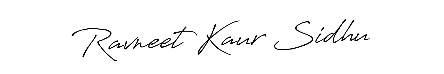 Use a signature maker to create a handwritten signature online. With this signature software, you can design (Antro_Vectra_Bolder) your own signature for name Ravneet Kaur Sidhu. Ravneet Kaur Sidhu signature style 7 images and pictures png