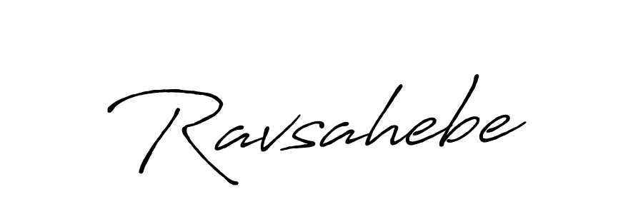 Make a beautiful signature design for name Ravsahebe. With this signature (Antro_Vectra_Bolder) style, you can create a handwritten signature for free. Ravsahebe signature style 7 images and pictures png