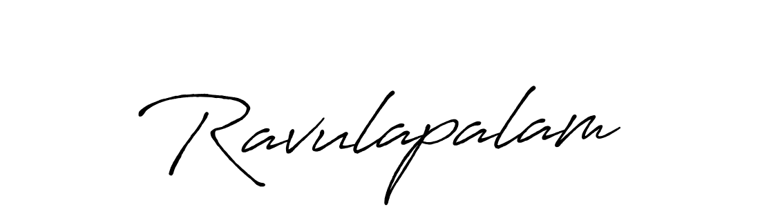 Design your own signature with our free online signature maker. With this signature software, you can create a handwritten (Antro_Vectra_Bolder) signature for name Ravulapalam. Ravulapalam signature style 7 images and pictures png