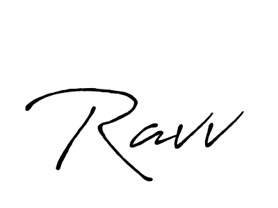 Create a beautiful signature design for name Ravv. With this signature (Antro_Vectra_Bolder) fonts, you can make a handwritten signature for free. Ravv signature style 7 images and pictures png