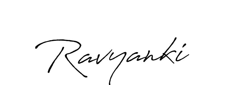Make a beautiful signature design for name Ravyanki. With this signature (Antro_Vectra_Bolder) style, you can create a handwritten signature for free. Ravyanki signature style 7 images and pictures png