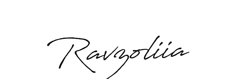 How to make Ravzoliia signature? Antro_Vectra_Bolder is a professional autograph style. Create handwritten signature for Ravzoliia name. Ravzoliia signature style 7 images and pictures png