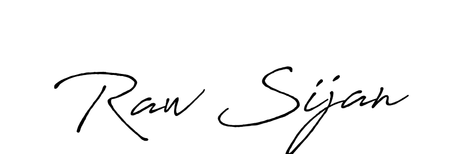 Design your own signature with our free online signature maker. With this signature software, you can create a handwritten (Antro_Vectra_Bolder) signature for name Raw Sijan. Raw Sijan signature style 7 images and pictures png
