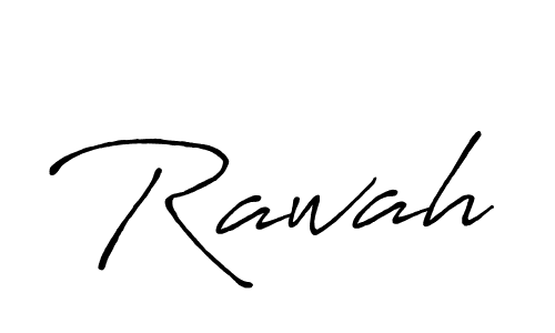Make a beautiful signature design for name Rawah. With this signature (Antro_Vectra_Bolder) style, you can create a handwritten signature for free. Rawah signature style 7 images and pictures png
