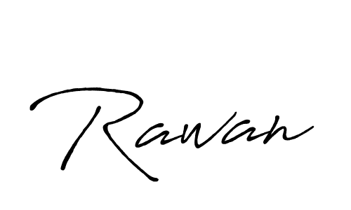 Use a signature maker to create a handwritten signature online. With this signature software, you can design (Antro_Vectra_Bolder) your own signature for name Rawan. Rawan signature style 7 images and pictures png