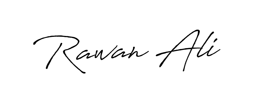 How to make Rawan Ali signature? Antro_Vectra_Bolder is a professional autograph style. Create handwritten signature for Rawan Ali name. Rawan Ali signature style 7 images and pictures png