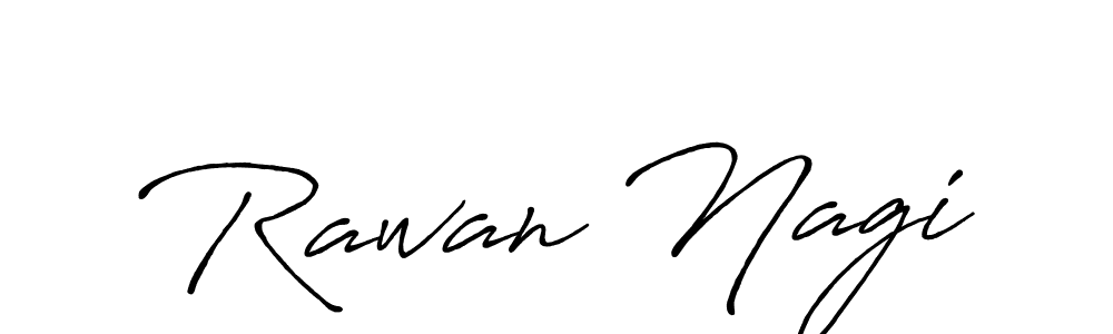 The best way (Antro_Vectra_Bolder) to make a short signature is to pick only two or three words in your name. The name Rawan Nagi include a total of six letters. For converting this name. Rawan Nagi signature style 7 images and pictures png