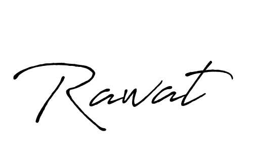 Use a signature maker to create a handwritten signature online. With this signature software, you can design (Antro_Vectra_Bolder) your own signature for name Rawat. Rawat signature style 7 images and pictures png