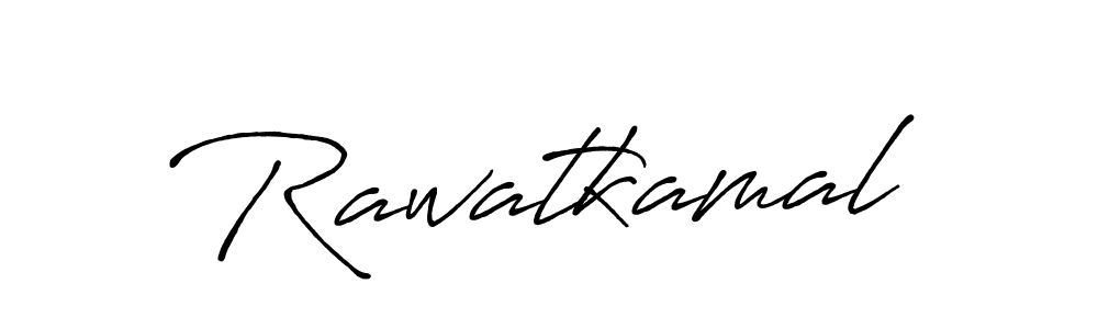 Make a beautiful signature design for name Rawatkamal. With this signature (Antro_Vectra_Bolder) style, you can create a handwritten signature for free. Rawatkamal signature style 7 images and pictures png