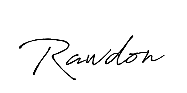 You should practise on your own different ways (Antro_Vectra_Bolder) to write your name (Rawdon) in signature. don't let someone else do it for you. Rawdon signature style 7 images and pictures png