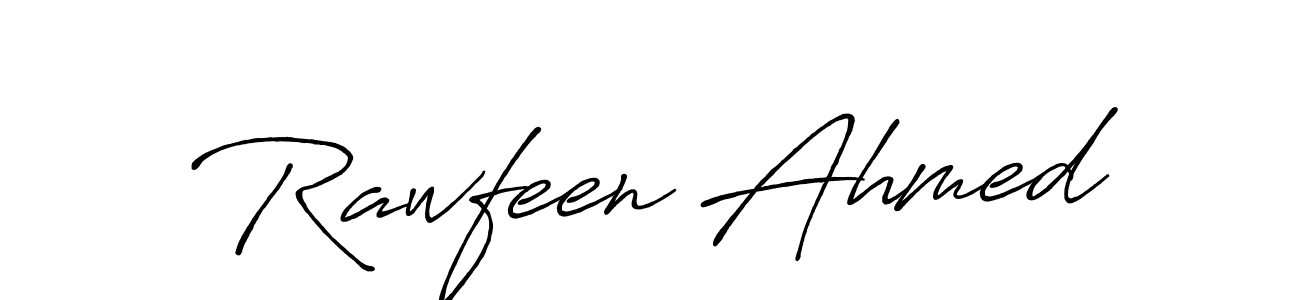 How to Draw Rawfeen Ahmed signature style? Antro_Vectra_Bolder is a latest design signature styles for name Rawfeen Ahmed. Rawfeen Ahmed signature style 7 images and pictures png