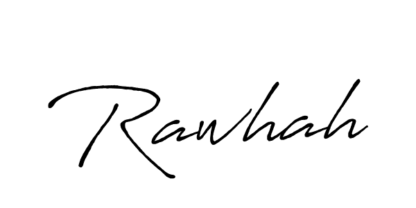 Use a signature maker to create a handwritten signature online. With this signature software, you can design (Antro_Vectra_Bolder) your own signature for name Rawhah. Rawhah signature style 7 images and pictures png