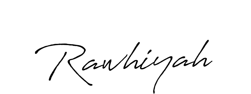 Create a beautiful signature design for name Rawhiyah. With this signature (Antro_Vectra_Bolder) fonts, you can make a handwritten signature for free. Rawhiyah signature style 7 images and pictures png