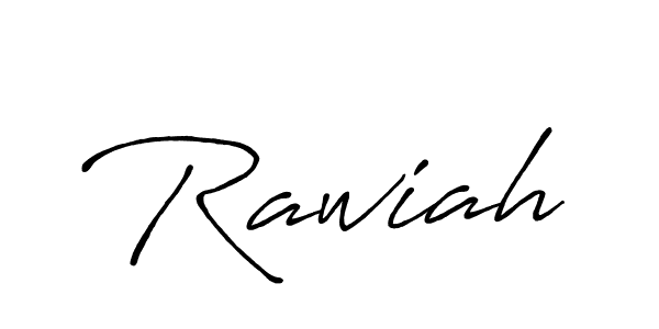 Create a beautiful signature design for name Rawiah. With this signature (Antro_Vectra_Bolder) fonts, you can make a handwritten signature for free. Rawiah signature style 7 images and pictures png