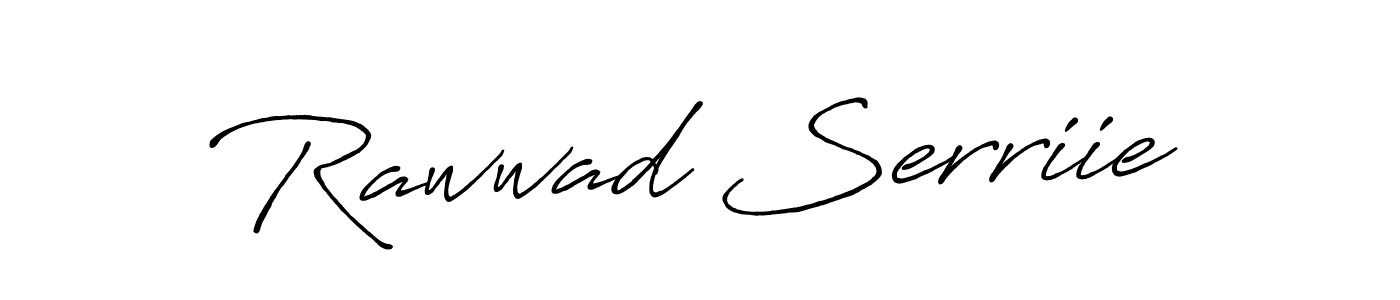 How to make Rawwad Serriie signature? Antro_Vectra_Bolder is a professional autograph style. Create handwritten signature for Rawwad Serriie name. Rawwad Serriie signature style 7 images and pictures png