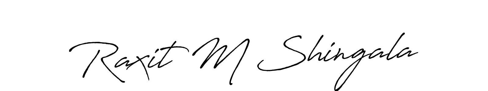 Also You can easily find your signature by using the search form. We will create Raxit M Shingala name handwritten signature images for you free of cost using Antro_Vectra_Bolder sign style. Raxit M Shingala signature style 7 images and pictures png