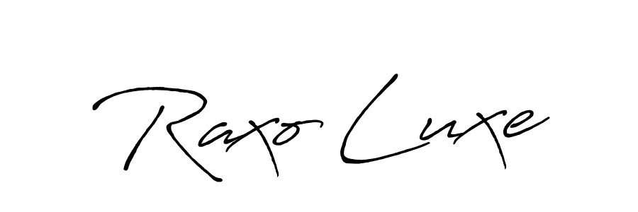 See photos of Raxo Luxe official signature by Spectra . Check more albums & portfolios. Read reviews & check more about Antro_Vectra_Bolder font. Raxo Luxe signature style 7 images and pictures png