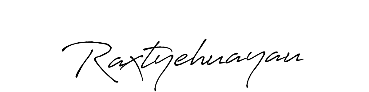 It looks lik you need a new signature style for name Raxtyehuayau. Design unique handwritten (Antro_Vectra_Bolder) signature with our free signature maker in just a few clicks. Raxtyehuayau signature style 7 images and pictures png