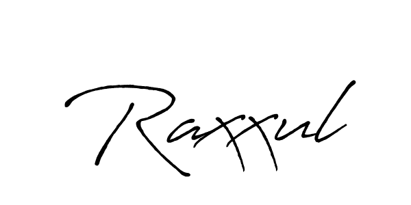 Make a beautiful signature design for name Raxxul. With this signature (Antro_Vectra_Bolder) style, you can create a handwritten signature for free. Raxxul signature style 7 images and pictures png