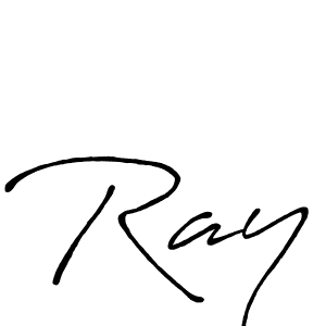 Make a beautiful signature design for name Ray. With this signature (Antro_Vectra_Bolder) style, you can create a handwritten signature for free. Ray signature style 7 images and pictures png