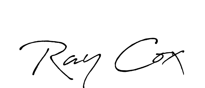 Make a beautiful signature design for name Ray Cox. With this signature (Antro_Vectra_Bolder) style, you can create a handwritten signature for free. Ray Cox signature style 7 images and pictures png