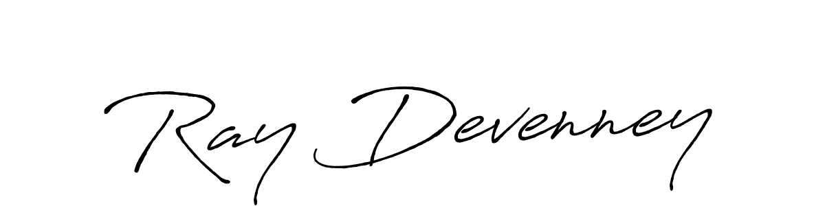 Make a beautiful signature design for name Ray Devenney. With this signature (Antro_Vectra_Bolder) style, you can create a handwritten signature for free. Ray Devenney signature style 7 images and pictures png