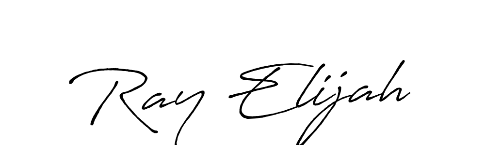 Also You can easily find your signature by using the search form. We will create Ray Elijah name handwritten signature images for you free of cost using Antro_Vectra_Bolder sign style. Ray Elijah signature style 7 images and pictures png