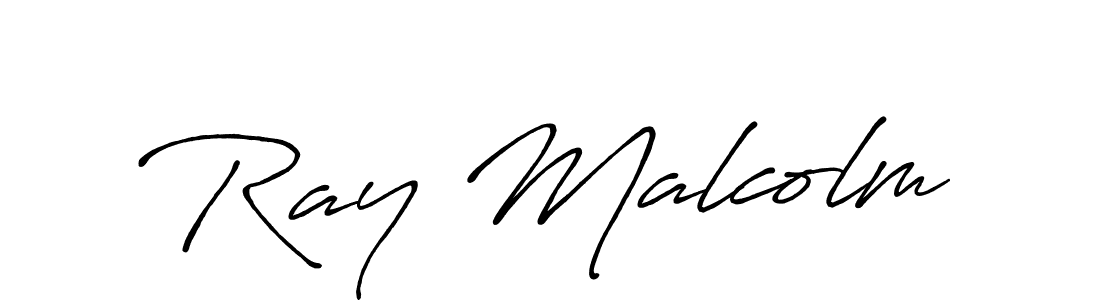 You should practise on your own different ways (Antro_Vectra_Bolder) to write your name (Ray Malcolm) in signature. don't let someone else do it for you. Ray Malcolm signature style 7 images and pictures png