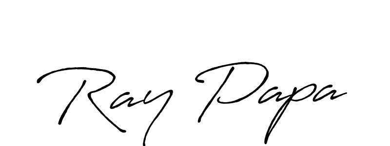 Design your own signature with our free online signature maker. With this signature software, you can create a handwritten (Antro_Vectra_Bolder) signature for name Ray Papa. Ray Papa signature style 7 images and pictures png