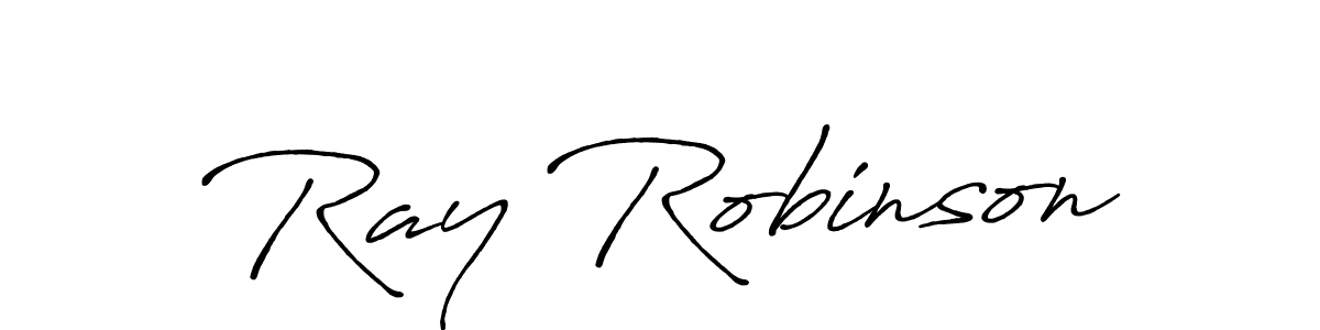 Create a beautiful signature design for name Ray Robinson. With this signature (Antro_Vectra_Bolder) fonts, you can make a handwritten signature for free. Ray Robinson signature style 7 images and pictures png