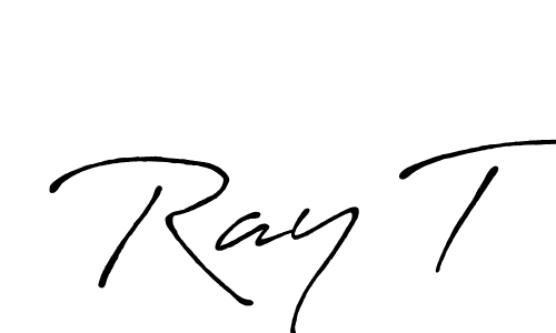 Also You can easily find your signature by using the search form. We will create Ray T name handwritten signature images for you free of cost using Antro_Vectra_Bolder sign style. Ray T signature style 7 images and pictures png