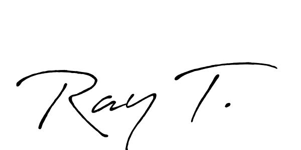 Design your own signature with our free online signature maker. With this signature software, you can create a handwritten (Antro_Vectra_Bolder) signature for name Ray T.. Ray T. signature style 7 images and pictures png