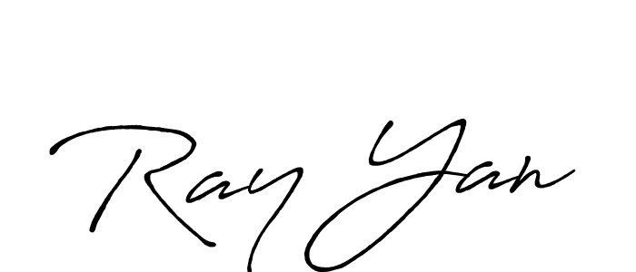Make a short Ray Yan signature style. Manage your documents anywhere anytime using Antro_Vectra_Bolder. Create and add eSignatures, submit forms, share and send files easily. Ray Yan signature style 7 images and pictures png