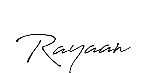 How to make Rayaan signature? Antro_Vectra_Bolder is a professional autograph style. Create handwritten signature for Rayaan name. Rayaan signature style 7 images and pictures png