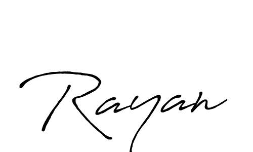 Design your own signature with our free online signature maker. With this signature software, you can create a handwritten (Antro_Vectra_Bolder) signature for name Rayan. Rayan signature style 7 images and pictures png