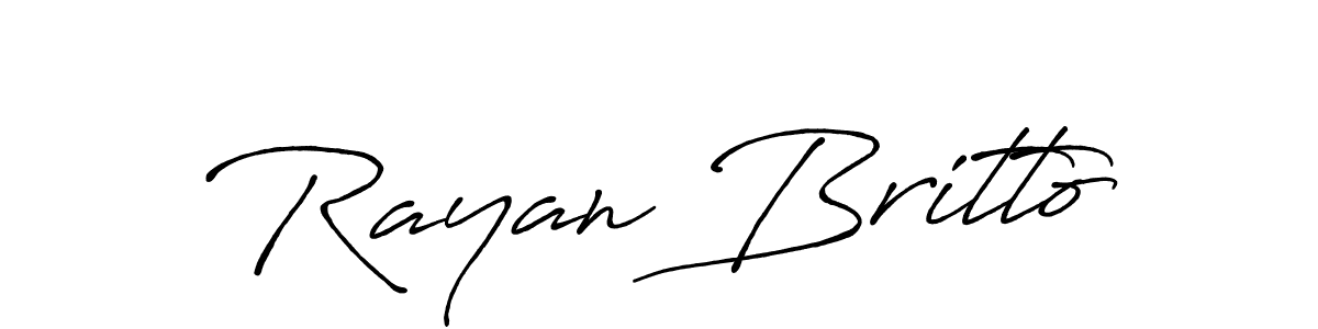 Antro_Vectra_Bolder is a professional signature style that is perfect for those who want to add a touch of class to their signature. It is also a great choice for those who want to make their signature more unique. Get Rayan Britto name to fancy signature for free. Rayan Britto signature style 7 images and pictures png