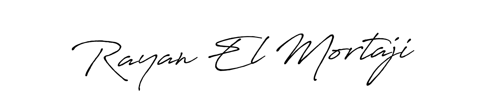 This is the best signature style for the Rayan El Mortaji name. Also you like these signature font (Antro_Vectra_Bolder). Mix name signature. Rayan El Mortaji signature style 7 images and pictures png