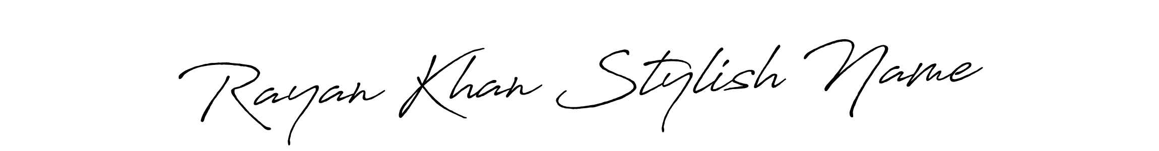 Make a short Rayan Khan Stylish Name signature style. Manage your documents anywhere anytime using Antro_Vectra_Bolder. Create and add eSignatures, submit forms, share and send files easily. Rayan Khan Stylish Name signature style 7 images and pictures png