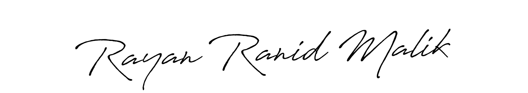 Also You can easily find your signature by using the search form. We will create Rayan Ranid Malik name handwritten signature images for you free of cost using Antro_Vectra_Bolder sign style. Rayan Ranid Malik signature style 7 images and pictures png