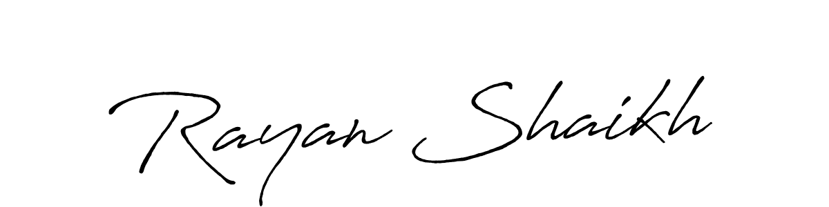 Make a beautiful signature design for name Rayan Shaikh. Use this online signature maker to create a handwritten signature for free. Rayan Shaikh signature style 7 images and pictures png