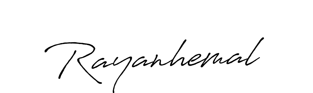 Design your own signature with our free online signature maker. With this signature software, you can create a handwritten (Antro_Vectra_Bolder) signature for name Rayanhemal. Rayanhemal signature style 7 images and pictures png